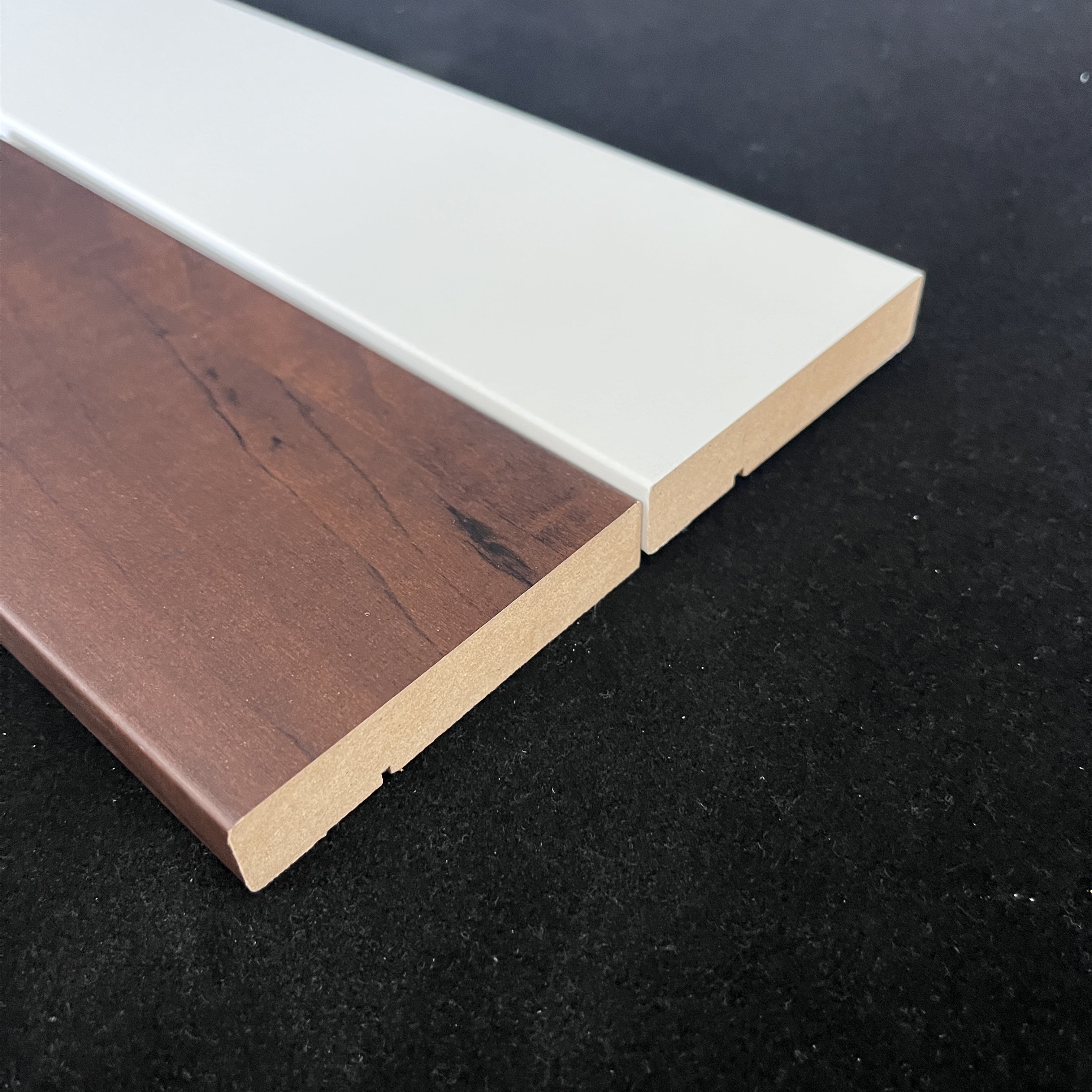White Primed Wooden Skirting Board Wood MDF Baseboard Modern Water Proof Trim Baseboard Moulding