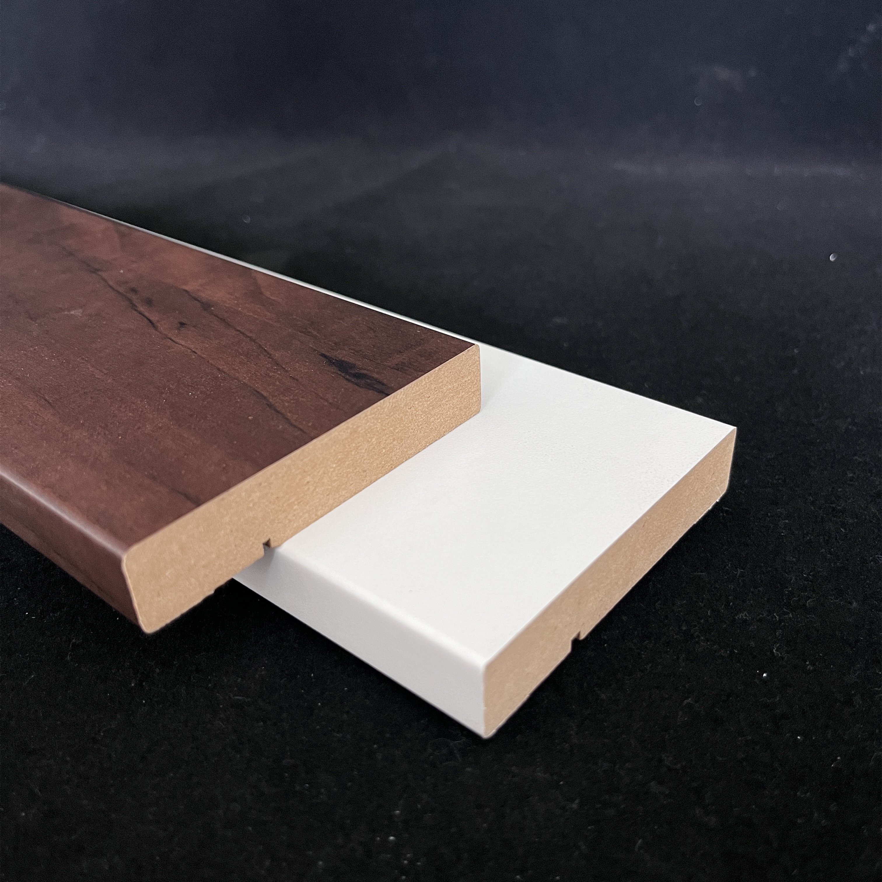 White Primed Wooden Skirting Board Wood MDF Baseboard Modern Water Proof Trim Baseboard Moulding