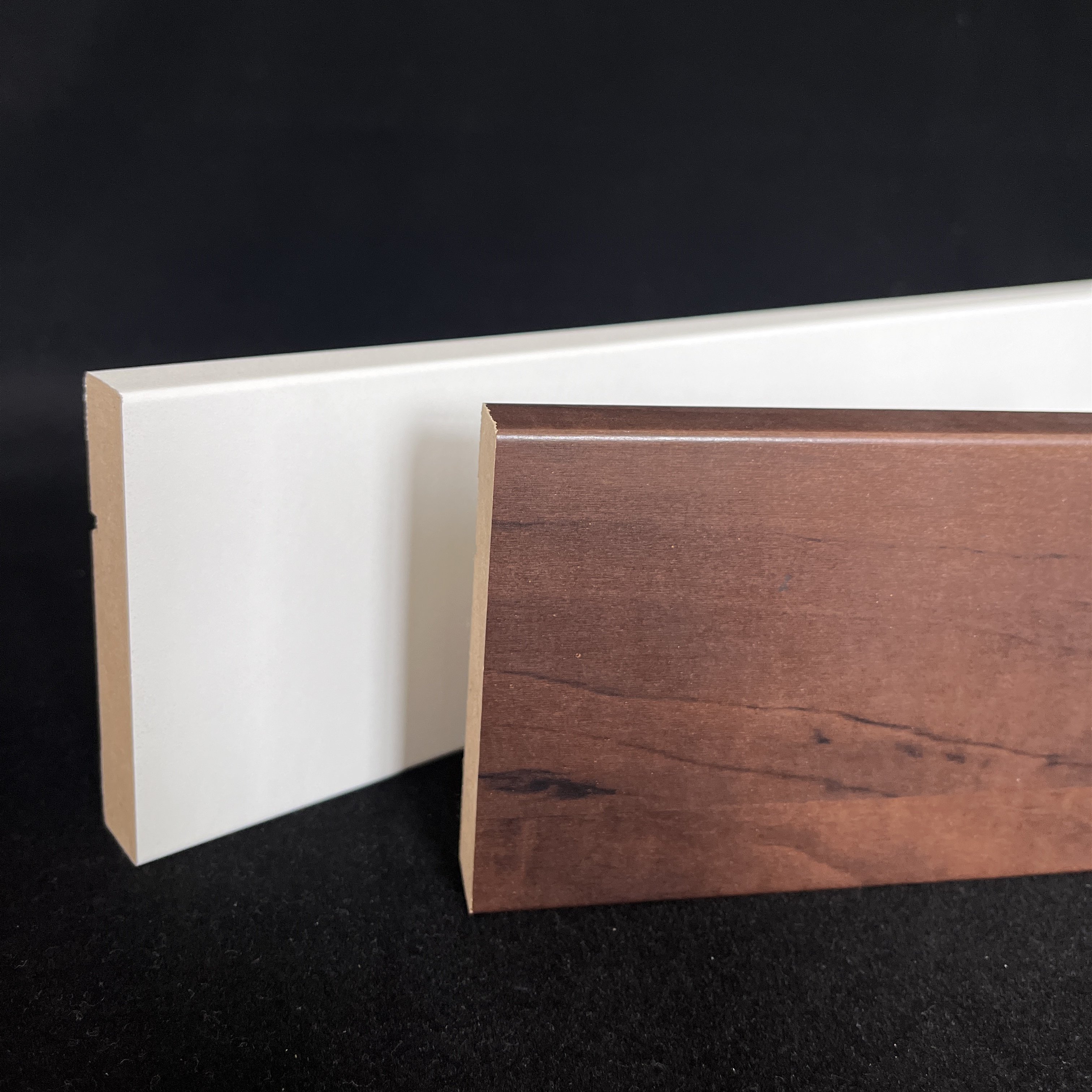 White Primed Wooden Skirting Board Wood MDF Baseboard Modern Water Proof Trim Baseboard Moulding