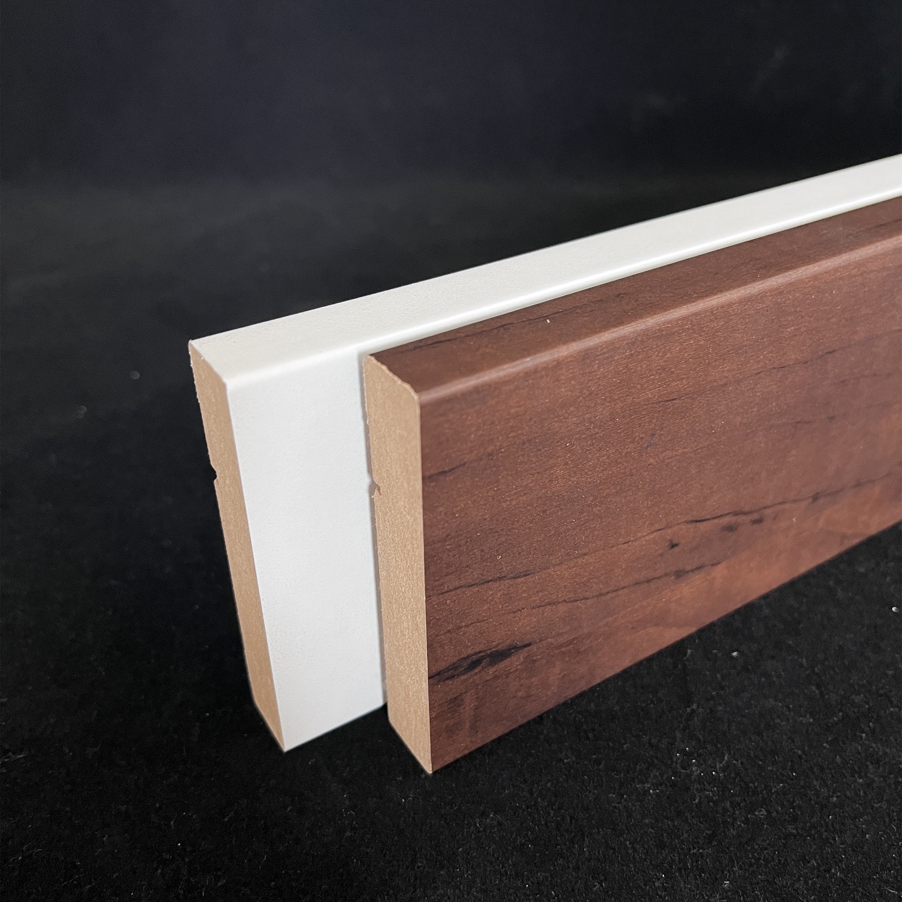 White Primed Wooden Skirting Board Wood MDF Baseboard Modern Water Proof Trim Baseboard Moulding