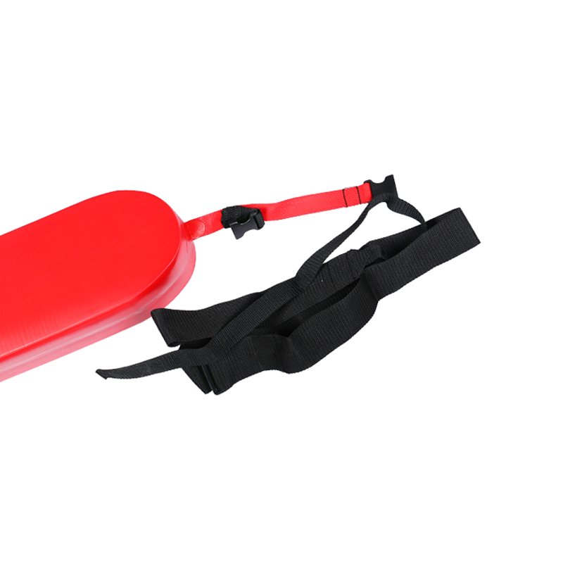 High-Visibility Lifeguard Rescue Buoy with Reflective Strips and Safety Strap, Essential for Drowning Prevention Water Safety