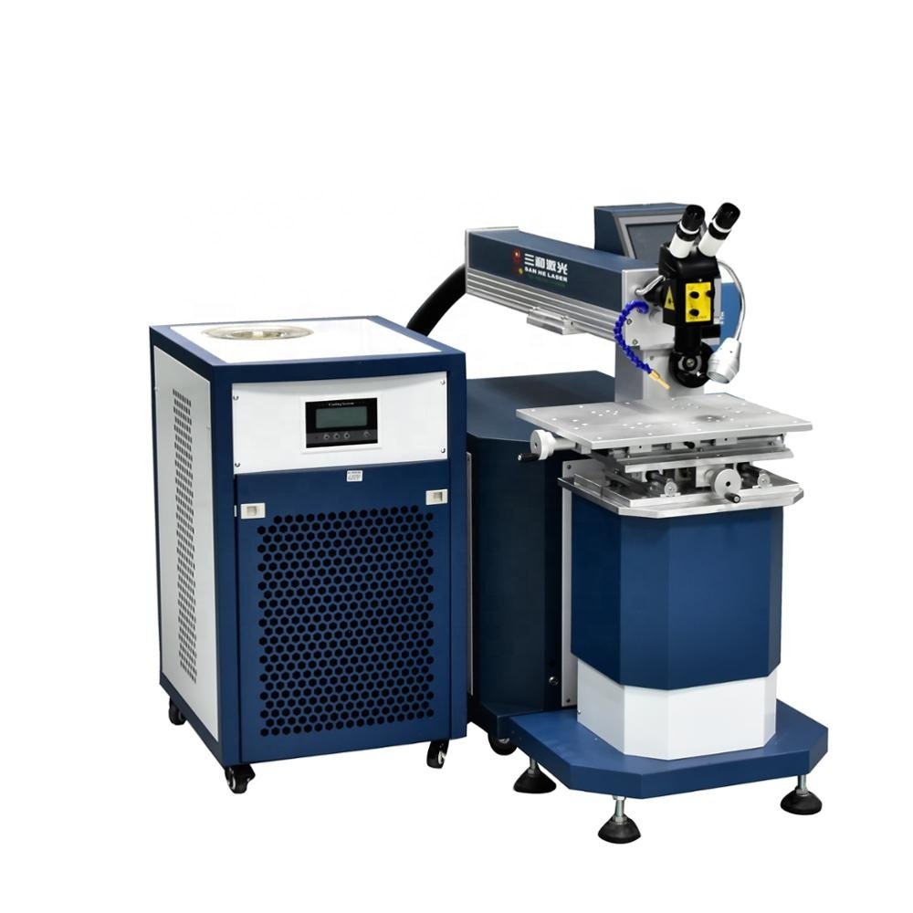 1000w1500w fibre optic mould welding machine for repairing large cracks and notches in moulds with optional boom cantilever