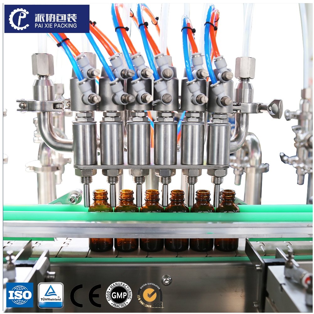 Paixe 10/30/50 ml Automatic Essential Oil Perfume Cosmetic Nail Polish Small Bottle Filling Machine 6 Head