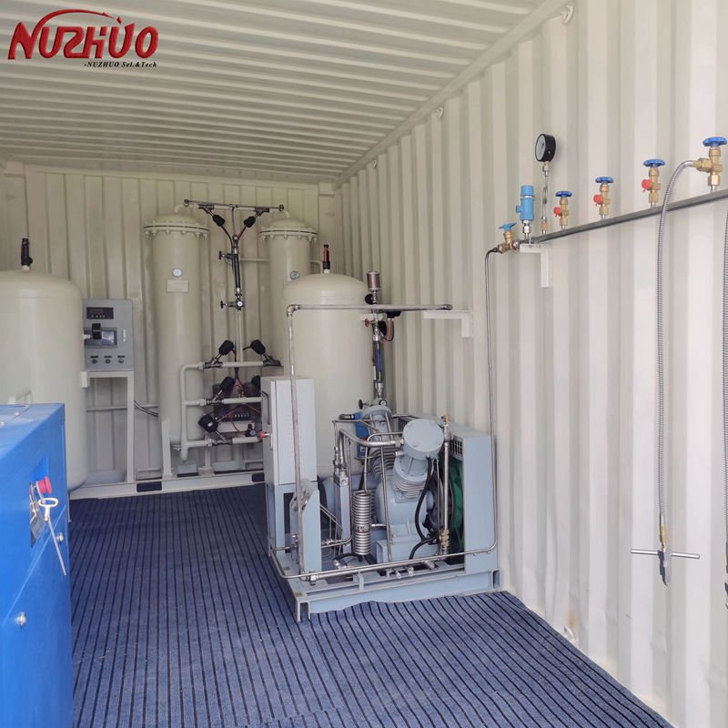 NUZHUO Oxygen Maker For Hospital Oxygene Generator For Aquaculture 5m3/h Mobile Oxygen Plant