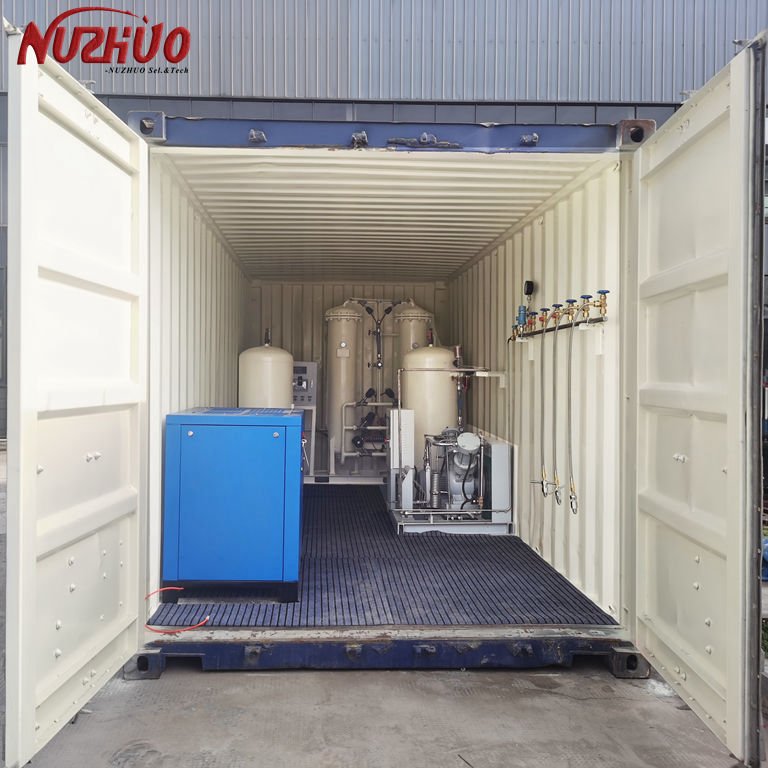 NUZHUO Oxygen Maker For Hospital Oxygene Generator For Aquaculture 5m3/h Mobile Oxygen Plant