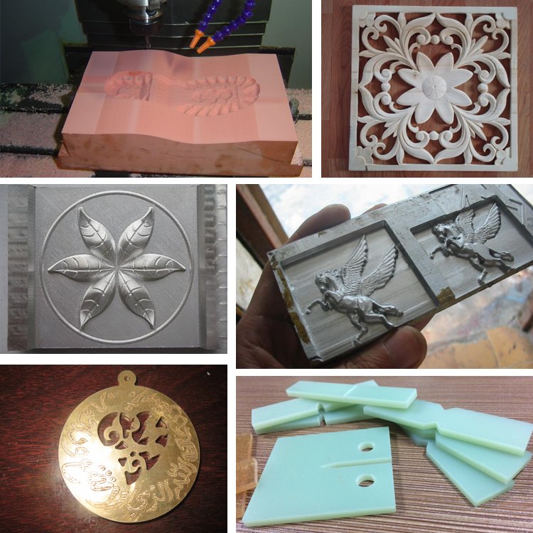 Mini Half Closed 6060 4 Axis 5 Axis Copper Brass Stamps CNC Controller Metal Aluminum Mould Milling Machines