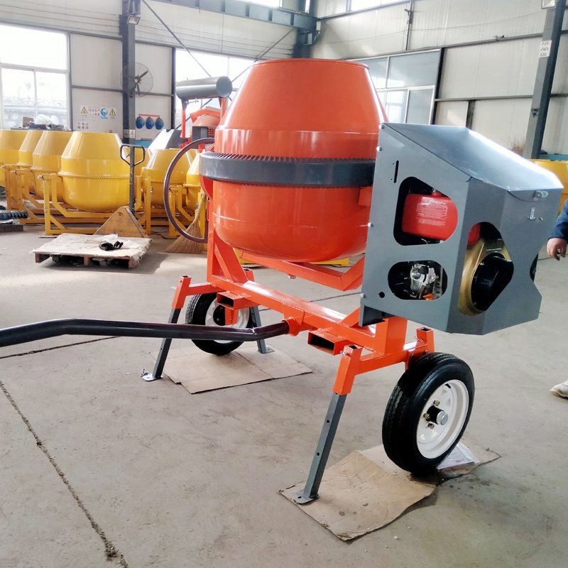 New design 800L small motor concrete mixer 400 liters used gas engine concrete mixer trailer cement mixing machine