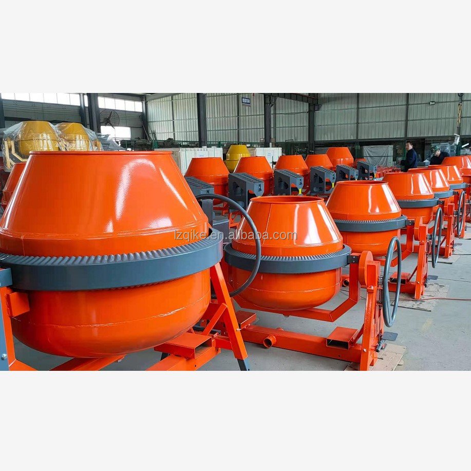 New design 800L small motor concrete mixer 400 liters used gas engine concrete mixer trailer cement mixing machine