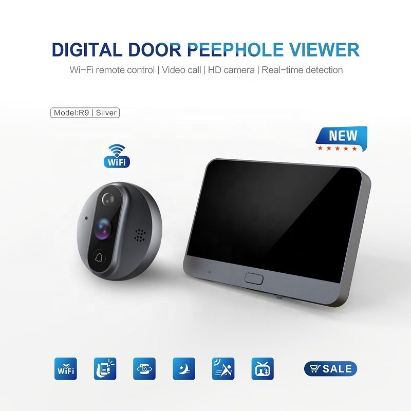 Bcom safety equipment water proof HD smart 4.3 inches visible doorbell system