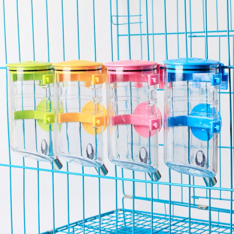 Pet feeder 350ml plastic dog water bottle dog cage hanging pet drinking ball dog water fountain