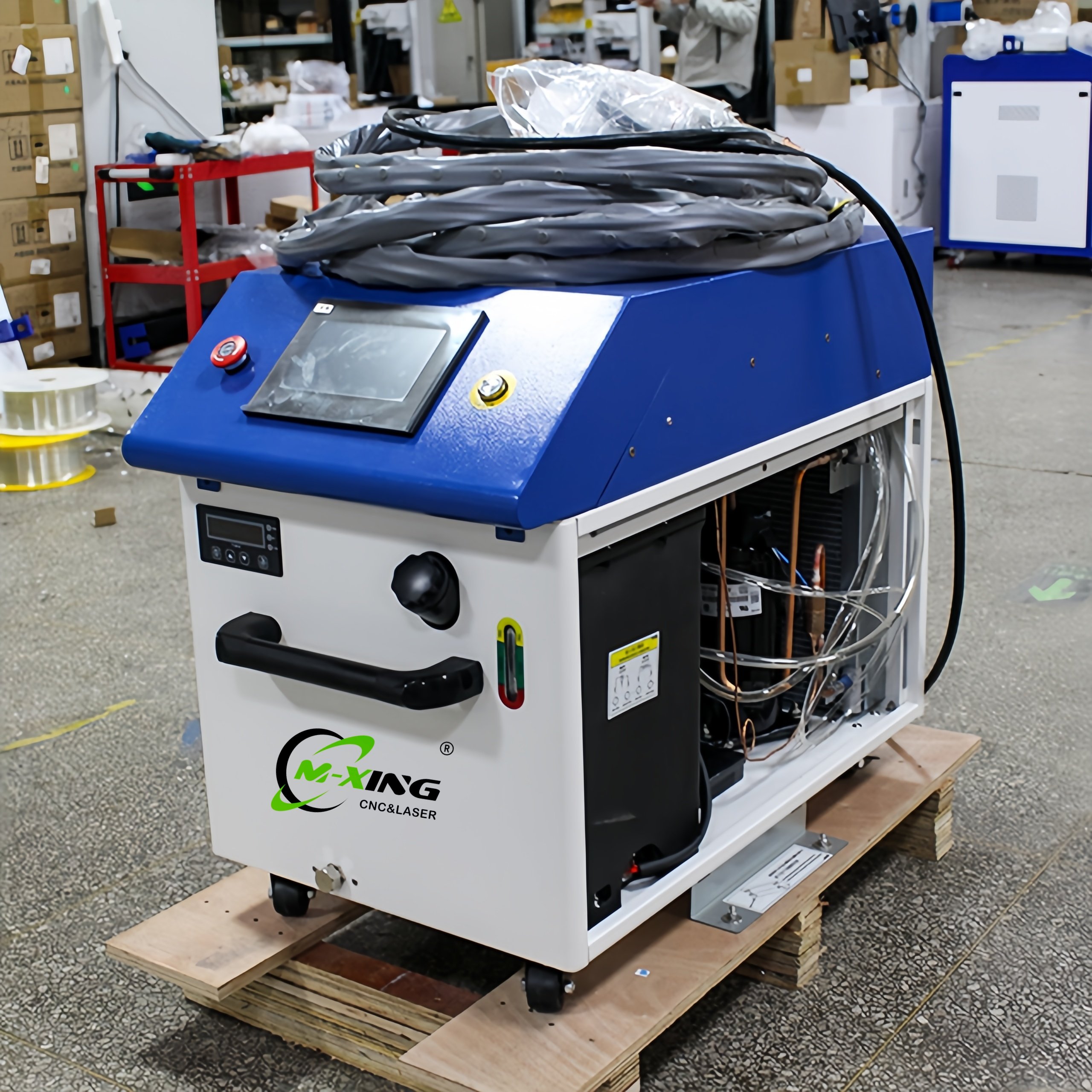 High safety level Mingxing 1.5kw 3000w 2kw metal mold 4in 1 fiber laser welding machine cleaner cutter from China for sale