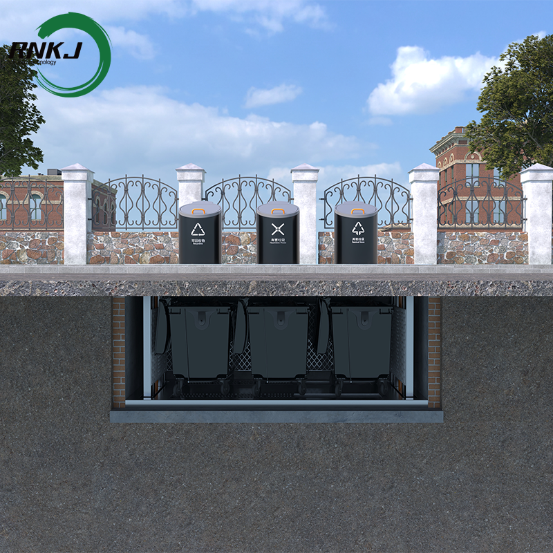 RNKJ Brand customized Recycle Large underground trash bin lift Dustbin Waste Container Underground garbage containers