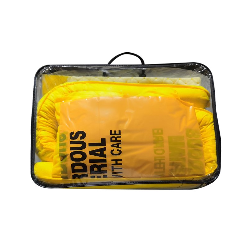 Polypropylene yellow color chemical absorbent spill kits for emergency