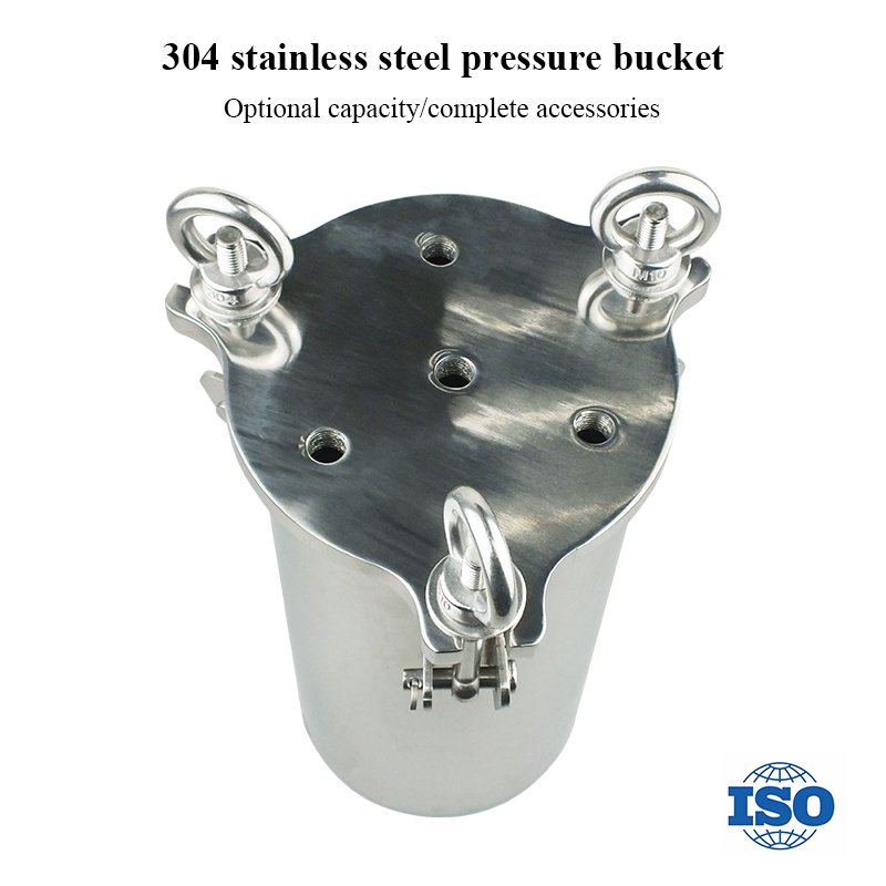 3L Stainless Steel Water Pressure Tank 304 Pressure Vessels Glue Pressure Barrel