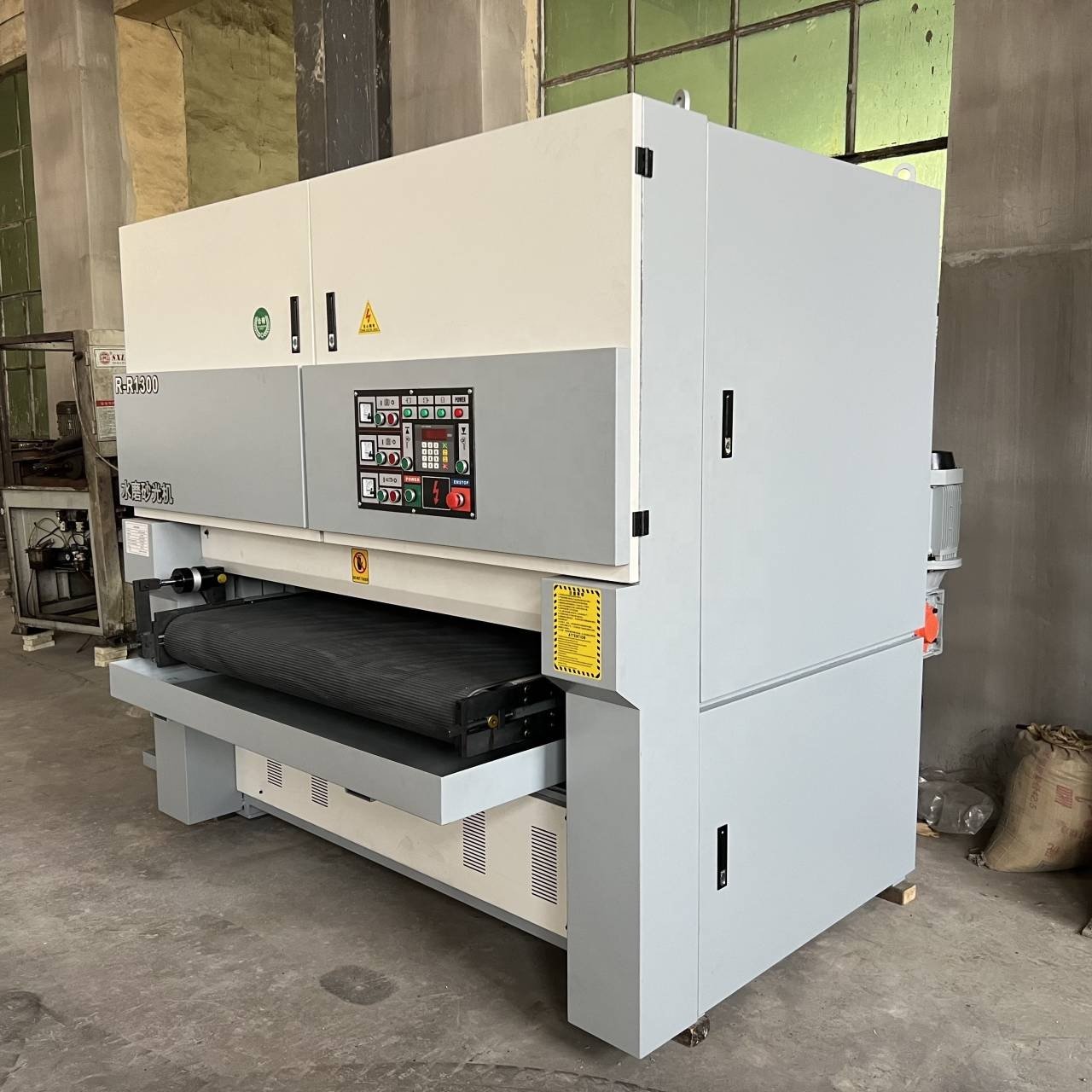 belt grinder with water small 150mm edge machines sheet metal polishing deburring machine for laser cutting