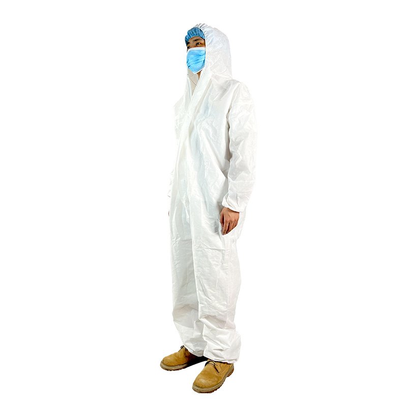 Disposable Breathable Protective Clothing Work Coverall Suit Water-Proof Safety Made PP Nonwoven Microporous SMS PE Cleanroom