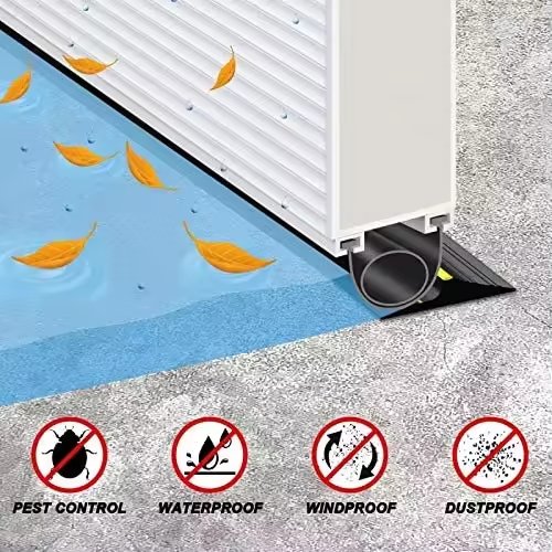 guangte waterproof garage door threshold weather seal strip flood barrier door floor bottom rubber seal