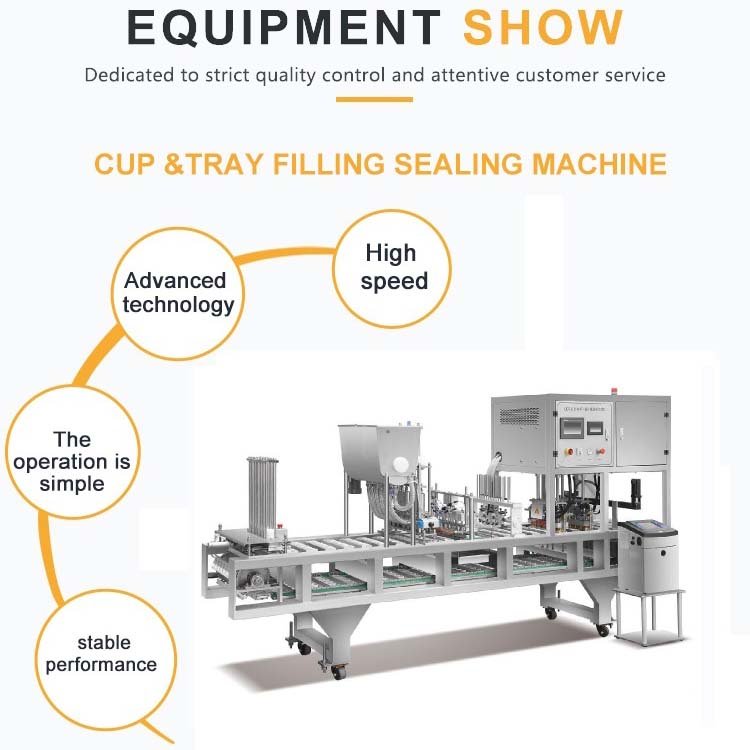 1 Out 4 Automatic Linear Cup Sealing Filling Machine Cup Sealing Machine Bubble Tea Equipment Sealer Cup Filler Sealer Film