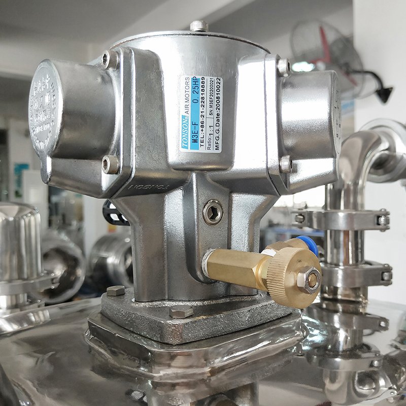 Industry Price for 500l Mixing and Storage Tank Cosmetic Mixing Tank Agitator Mixer Body Lotion Blender Pneumatic Mixing Type