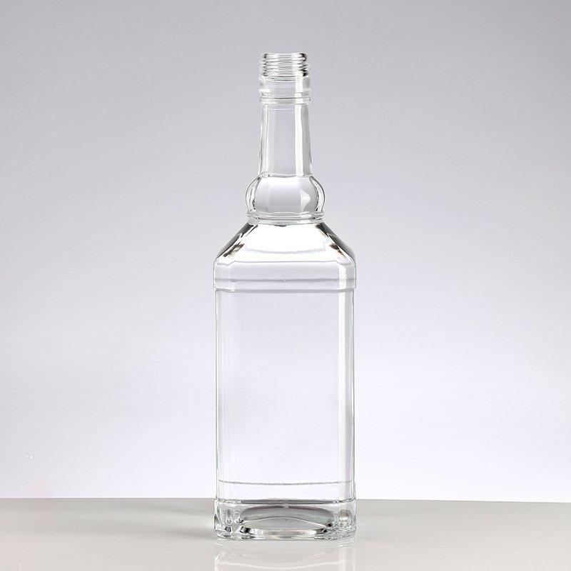 750ml 1000ml Empty vodka square glass bottle alcohol spirits bottle liquor whisky gin glass bottle 1liter 200ml