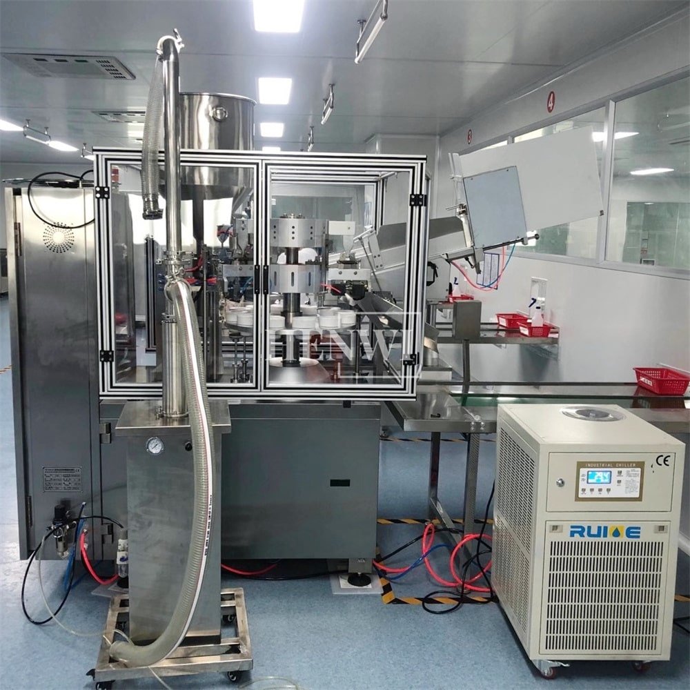 Henwi Tube Filler Sealer Automatic Plastic Tube Filling And Sealing Machine Manufacturer For Sale Cream Gel Ointment Toothpaste
