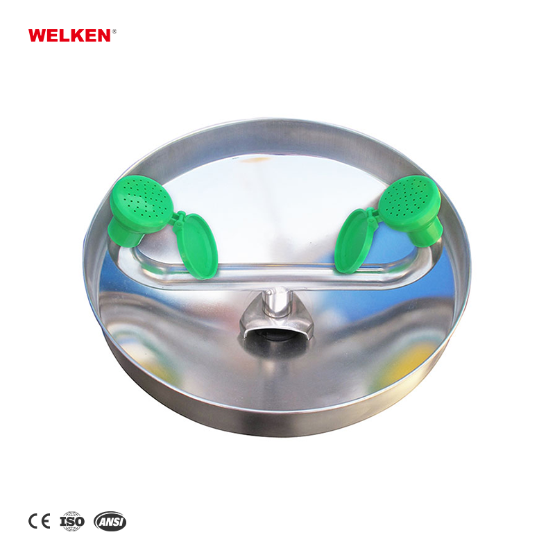 Foot control Anti-freeze Automatic Emptying emergency safety security COMBINATION SHOWER EYE WASH Eye safety