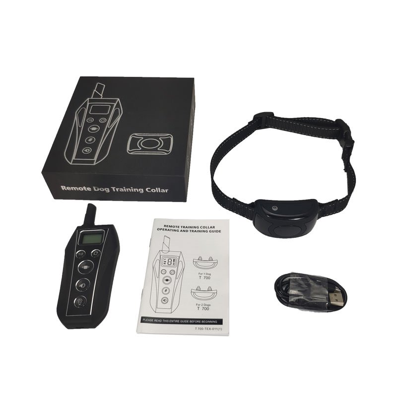 Usb Rechargeable Pet Safety Collars Hunt Waterproof Rechargeable Sensitivity Adjustable Dog Barking Control Training Dog No Bark