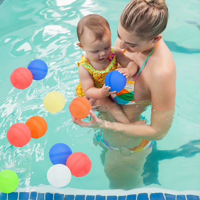 Biodegradable Refillable Water Bomb Balloon Silicone Quick Fill Reusable Water Bomb Balloons
