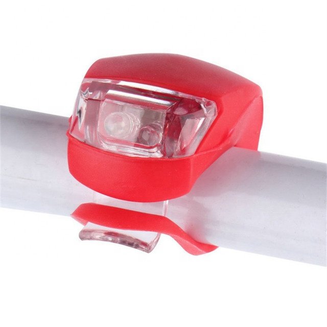 Bicycle Light with Battery Waterproof Silicone LED Head Front Rear Wheel Lights Bicycle Silicone Front Rear Light
