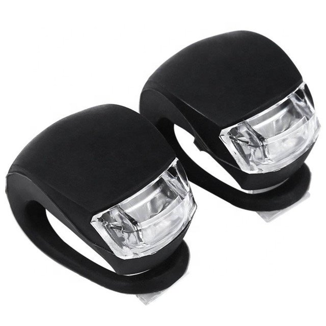 Bicycle Light with Battery Waterproof Silicone LED Head Front Rear Wheel Lights Bicycle Silicone Front Rear Light