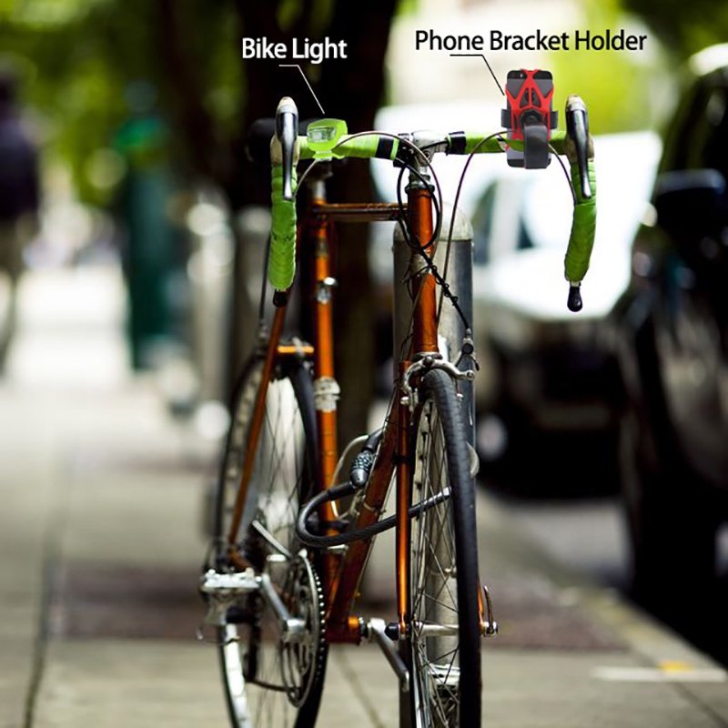Bicycle Light with Battery Waterproof Silicone LED Head Front Rear Wheel Lights Bicycle Silicone Front Rear Light
