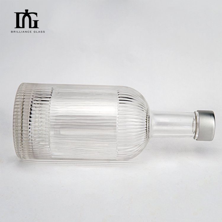 Wholesale Customized in stock 200ml 375ml 500ml 750ml 1000ml glass wine bottle with T-cork