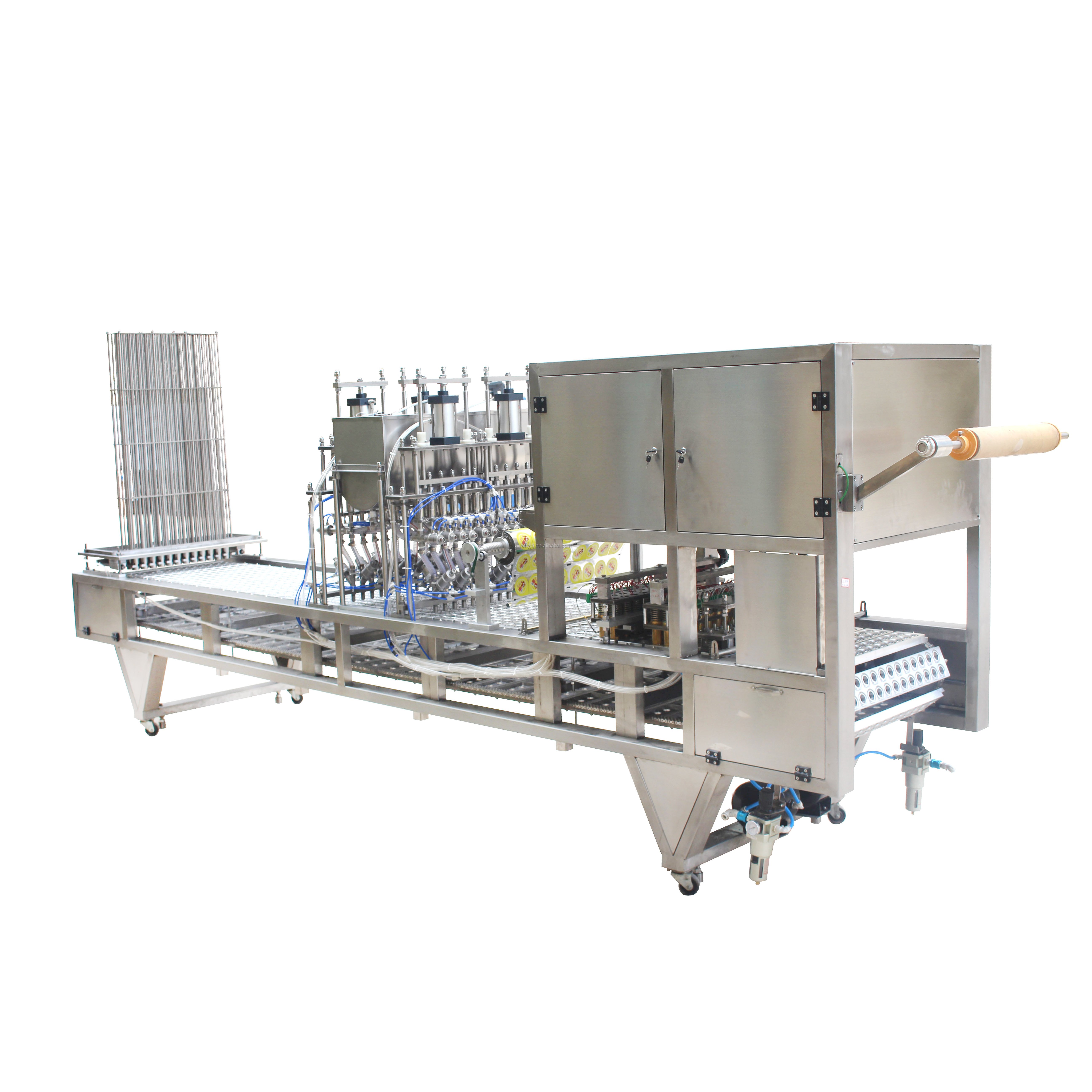 Popular In Southeast Asia Jelly Cup Production Line Cup Sealer Machine Jelly Cup Filling Sealing Machine