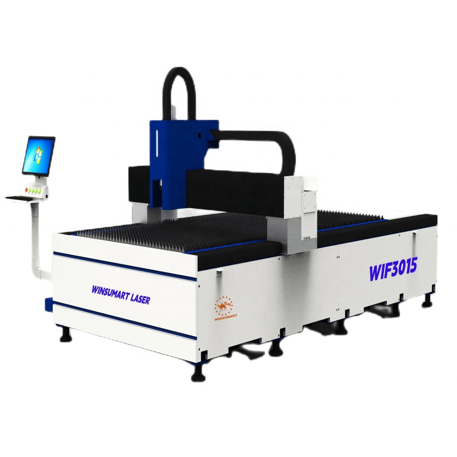 Winsumart WIF3015M High Tech Carbon Steel Fiber Laser Cutting Machine Metal Cutter 3000w 8000w With CCD Camera
