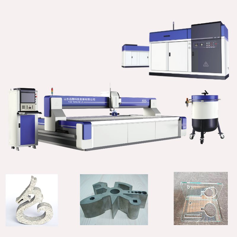 Ultra high pressure water cutting machine with high cutting accuracy, safety and environmental protection, small water knife