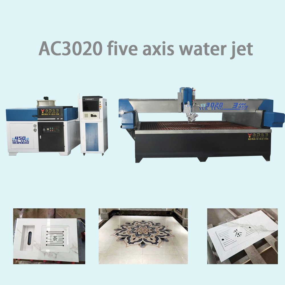 Ultra high pressure water cutting machine with high cutting accuracy, safety and environmental protection, small water knife
