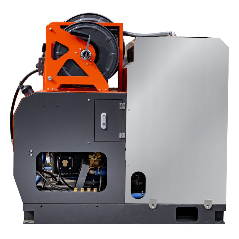 40LPM300Bar remote-controlled gasoline engine high-pressure cleaning machine community pipeline dredging sewer cleaning machine
