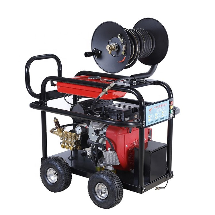 2020 New 24HP 150Bar pipe cleaner drain cleaner machine petrol high pressure washer high pressure drain cleaner machine