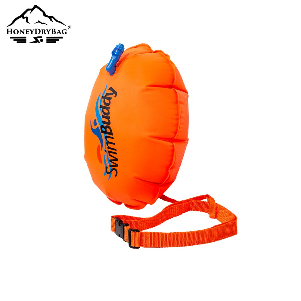 Orange Swim Buoy Safety Tow Buoy for Aquatic Sports, Open Water Swimming, Triathletes