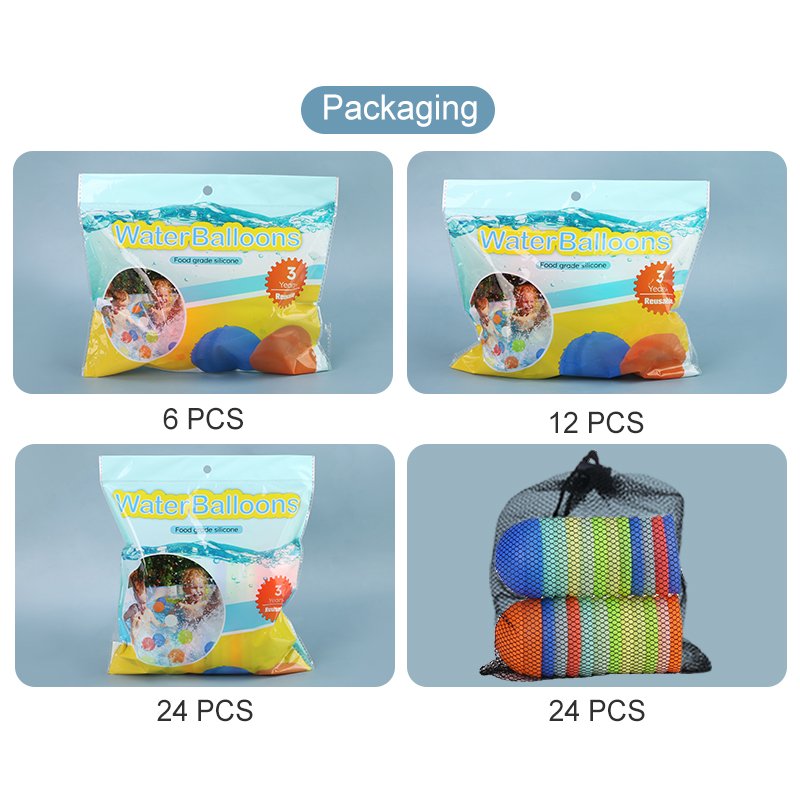 Factory Reusable Refillable Summer Ball Toy Easy Self Closed Fast Quick Filling Silicone Water Bomb Balloons