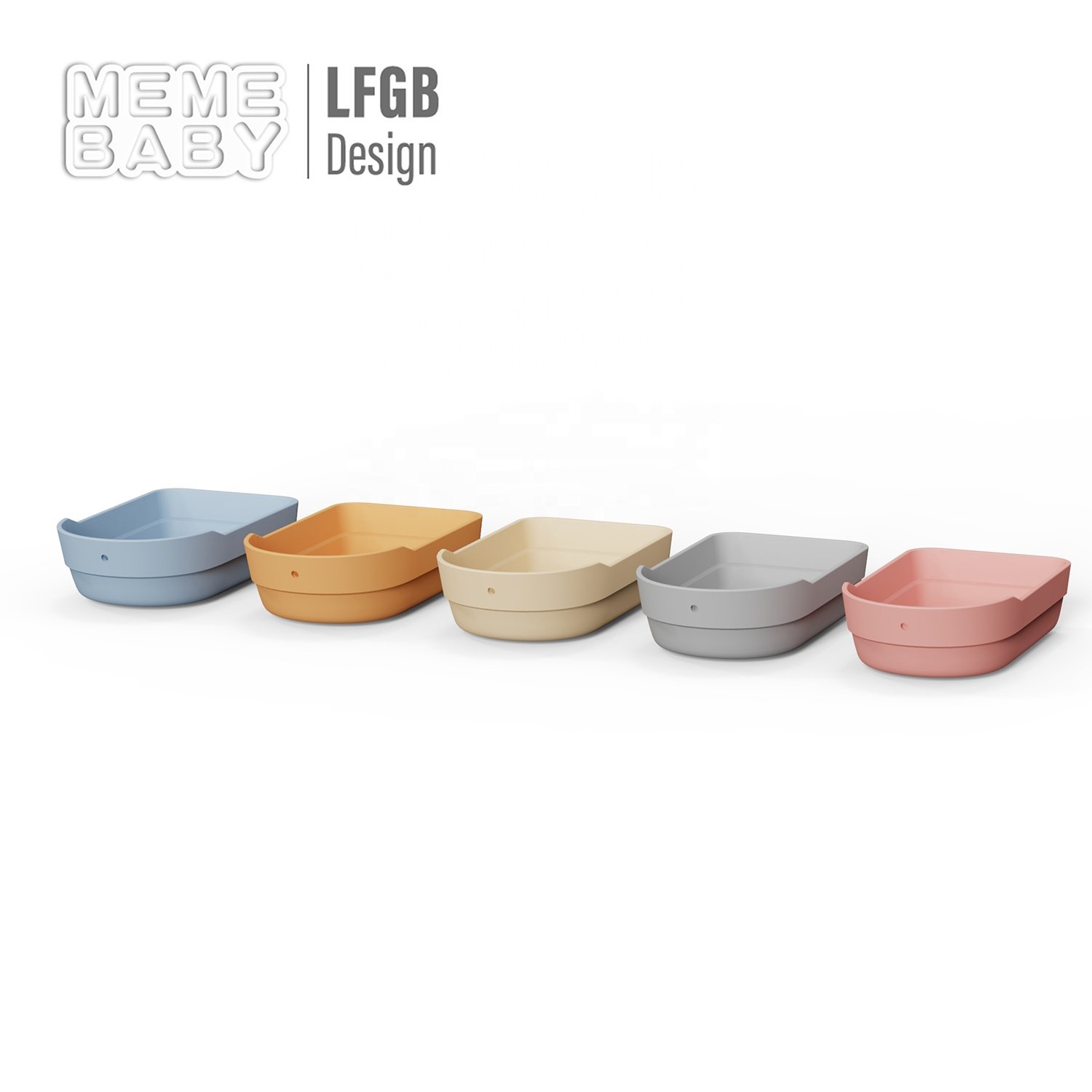 New Creative Recyclable Children Baby Bath Toy Set Boat Ship Child Baby Bathtub Water Squirter Silicone Bath Toy