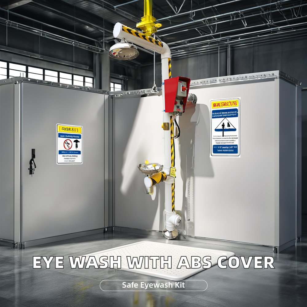 Emergency Anti-Freeze Eye Wash+Shower with ABS Cover Upper Material Canvas