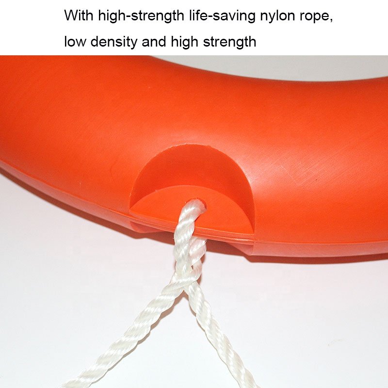 Safety Equipment Lifesaving Buoy Life Preserver Ring Orange Life Ring for Boats Include Water Floating Life Saving Rope