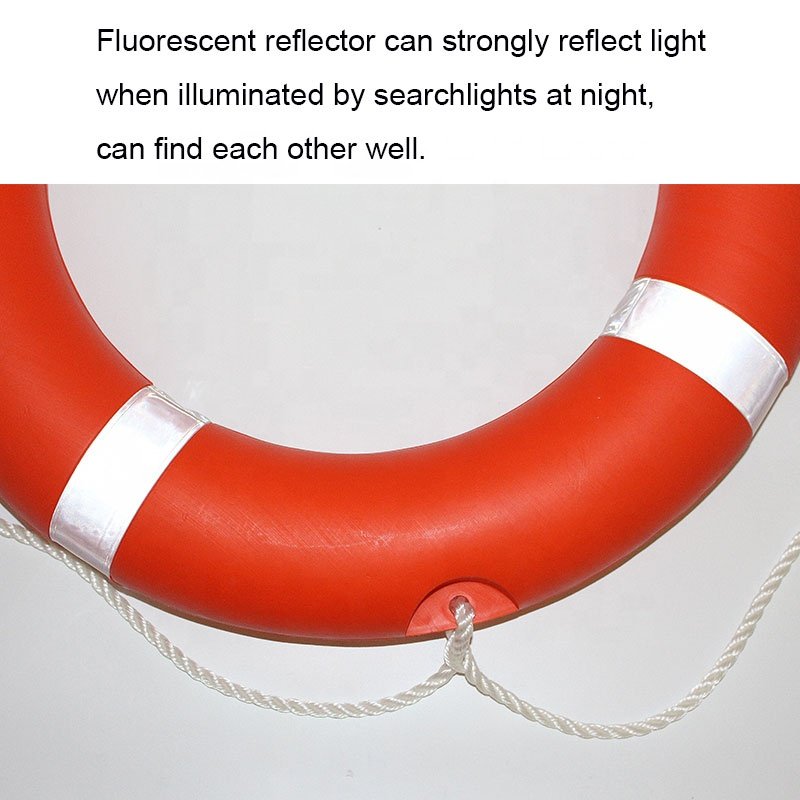 Safety Equipment Lifesaving Buoy Life Preserver Ring Orange Life Ring for Boats Include Water Floating Life Saving Rope