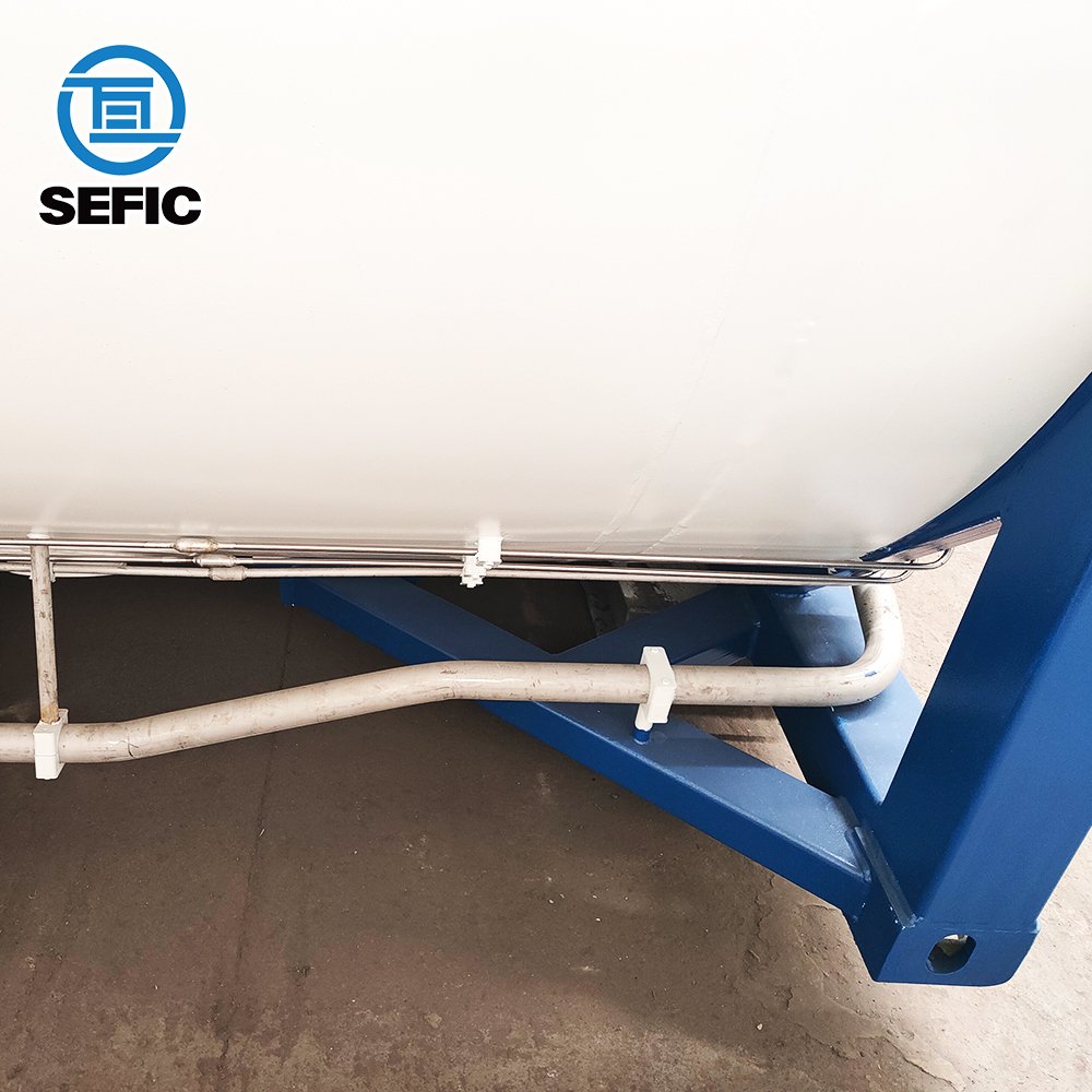 GB Standard 20ft T75 Cryogenic Tank Container Lox/Lin/Lar/Lco2/Lng For Saudi Arabia