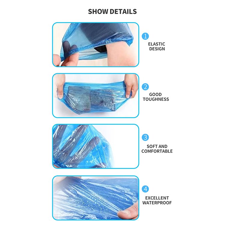 Hot Sale Safety Product Waterproof Disposable PE Plastic Sleeve Cover PP Non-Woven Oversleeve for Cleaning Protection