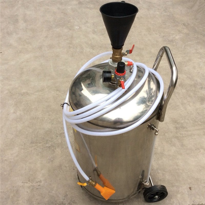 High Pressure Auto Beauty Equipment Bucket Stainless Steel Pneumatic Foam Washing Machine 80L Car Washer Spray Foam Machine