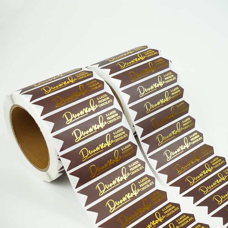 custom self adhesive gold foil hot stamping bottle label sticker bottle cap seal sticker tamper seal sticker