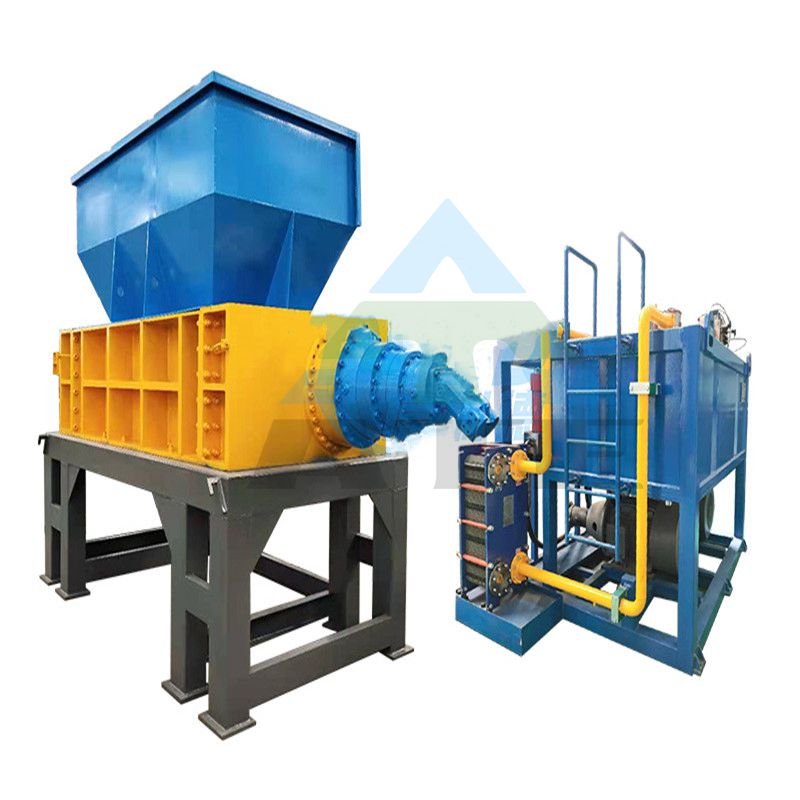 medical solid waste Scrap copper and aluminum plate shredder Industrial metal shredder machine equipment Waste Radiator Shredder
