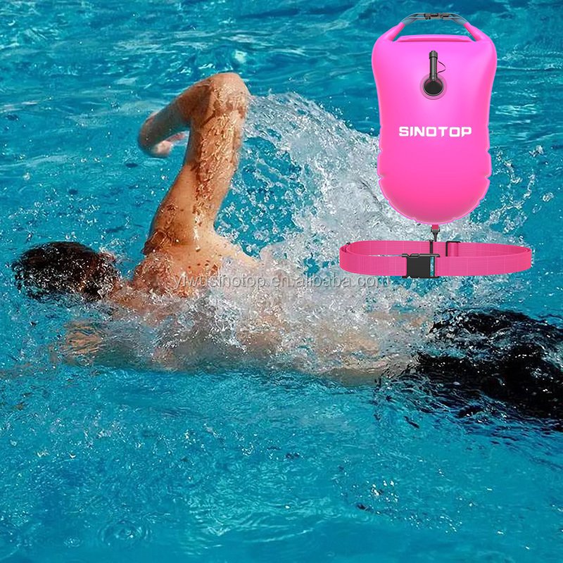 Custom Logo Open Water Safety Inflatable Floating Swim Marker Buoys Water Sports Play Equipment Waterproof Outdoor Canoe Seat